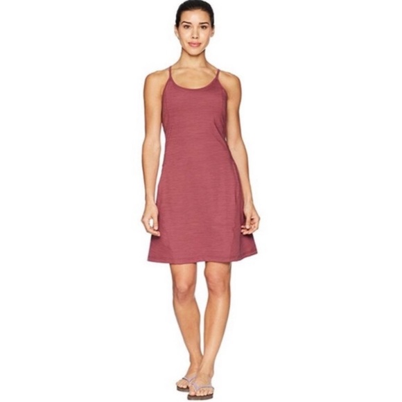Kuhl Skulpt Dress Spaghetti strap Mauve rose Outdoor Hiking Dress Shelf Bra M - Picture 3 of 12